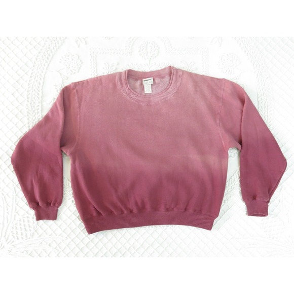 Moda International Tops - Vtg Y2K 90s Moda Int'l International Hombre Boxy Crop Sweatshirt Medium Fuchsia